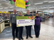 Haskins Snowhill and Alzheimer's Society cheque handover